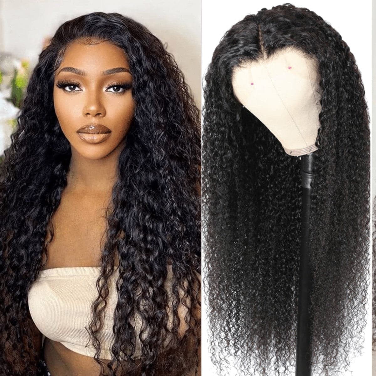 Urgirl Natural Color 13x4 HD Lace Frontal Wigs Jerry Curly Virgin Remy Virgin Human Hair Wig With Pre Plucked Hairline