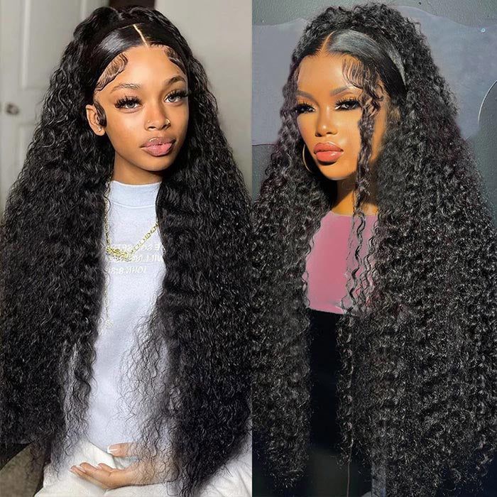 Urgirl Pre-Cut Lace Wig Wear & Go Curly Weave Human Hair Wig Beginner Wig Quick Wigs