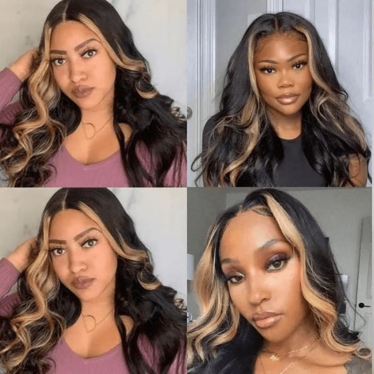Urgirl Elegant Glueless HD Lace Closure Human Hair Wigs Highlight Colored Wigs