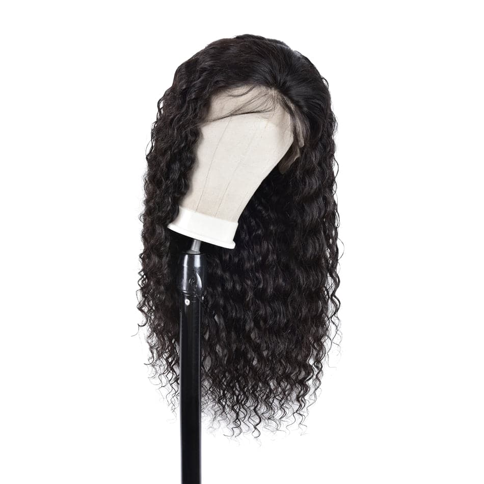 Urgirl Water Wave Undetectable Invisible Lace Front Wigs Human Hair Wet and Wavy