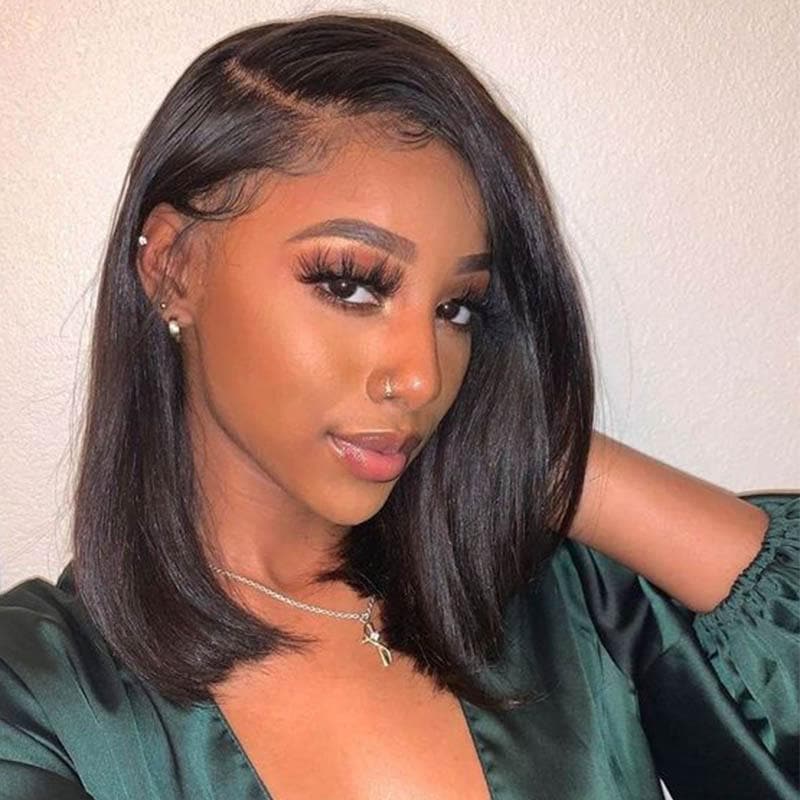 Urgirl 13x4 Lace Front Bob Wigs Pre Plucked Remy Human Hair Wigs Youth Series