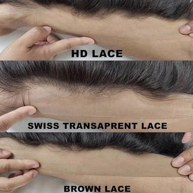 Urgirl 5x5 HD Invisible Lace Closure Wig Glueless Deep Wave Virgin Human Hair 180% Density
