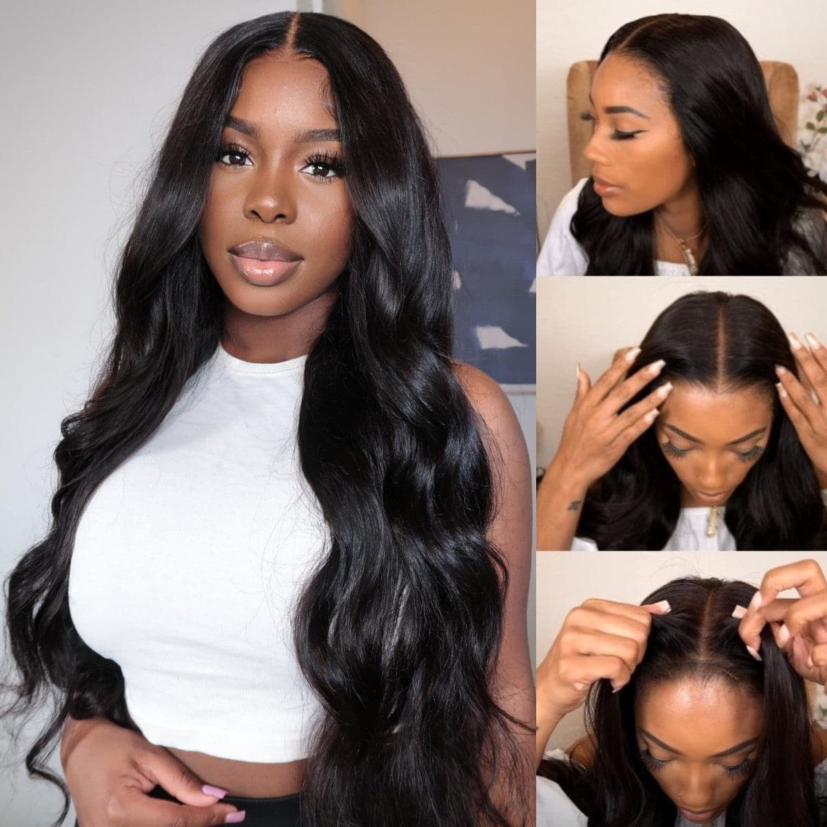 Urgirl Hair Body Wave 13x6 Glueless Lace Front Wigs For Women 180% Density Human Lace Wigs for Sale