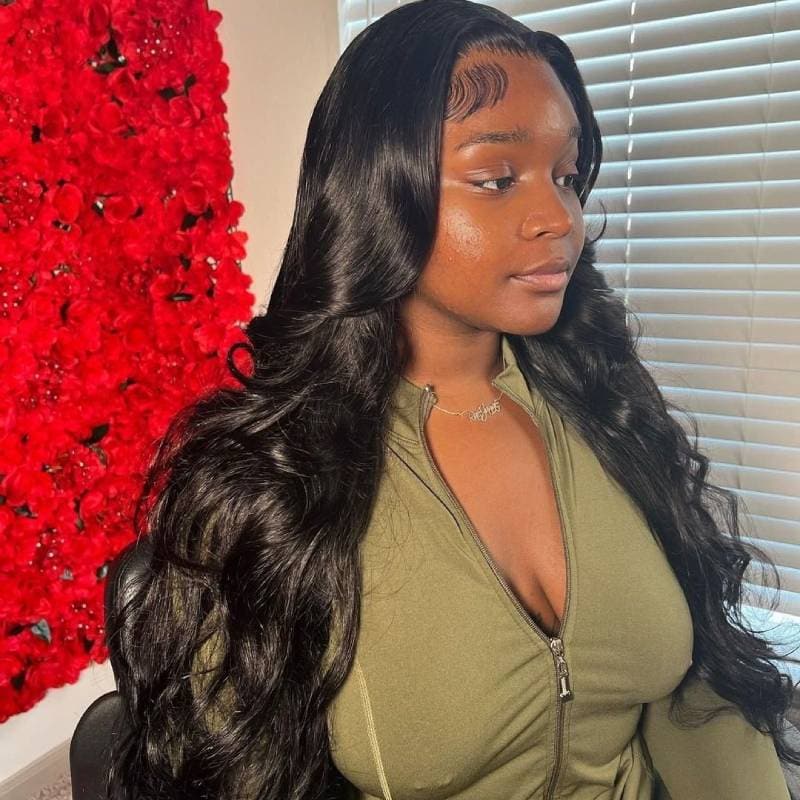 Urgirl Body Wave HD Lace Closure Wig Virgin Human Hair Natural Density 13x4 Lace Front Wigs