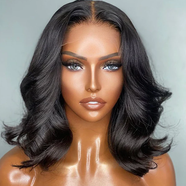 Urgirl 4x4 5x5 13x4 Lace Front Loose Wave Short Bob Wigs Human Hair Wigs