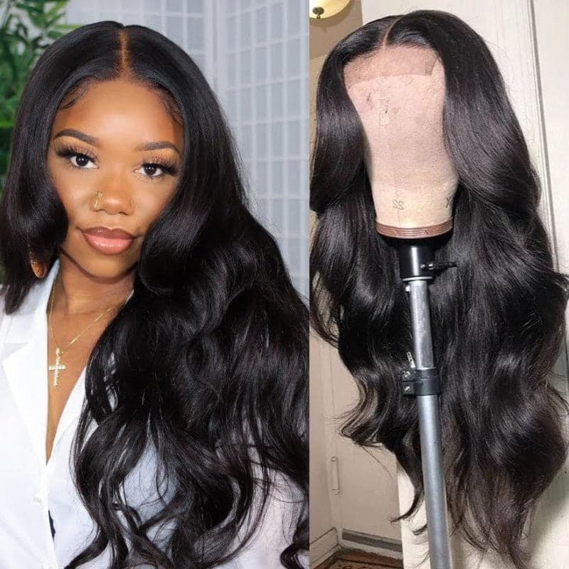 Urgirl 5x5 HD Invisible Lace Closure Body Wave Wigs Glueless Wigs Melted All Skin 13x4 HD Lace Wig Human Hair