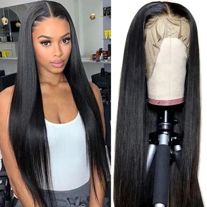 Urgirl Straight Lace Frontal Wigs Human Hair for Women Lace Part Closure Wig Pre Plucked
